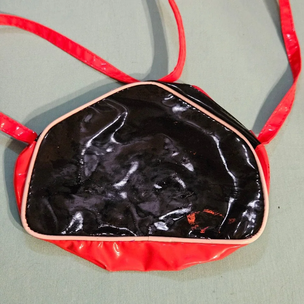 Vintage Disney 101 Dalmatians Red Black PolkaDot Kids Child Purse Small Bag READ